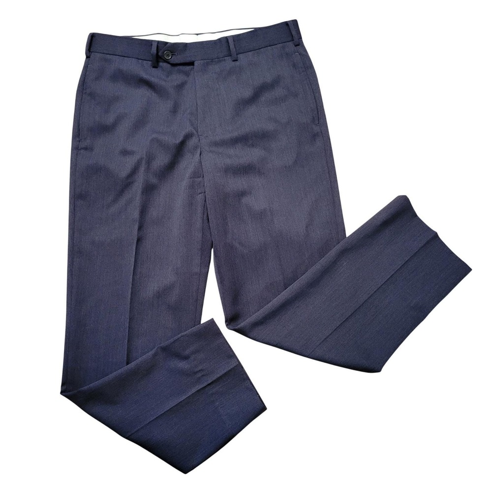 Brooks Brothers Madison Charcoal Grey Wool Dress Pants 34x30 Preppy Academia